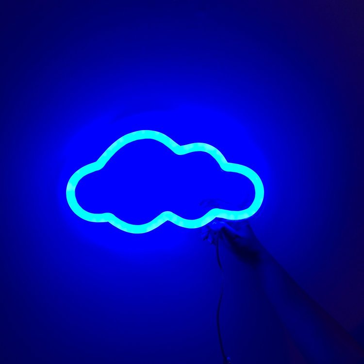 Mini Head in the Clouds Neon Sign - Little Pineapple Neon